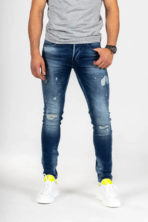 Slim fit blue jeans model X43