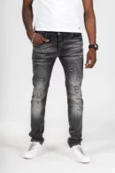 Ripped blue denim jeans model X68