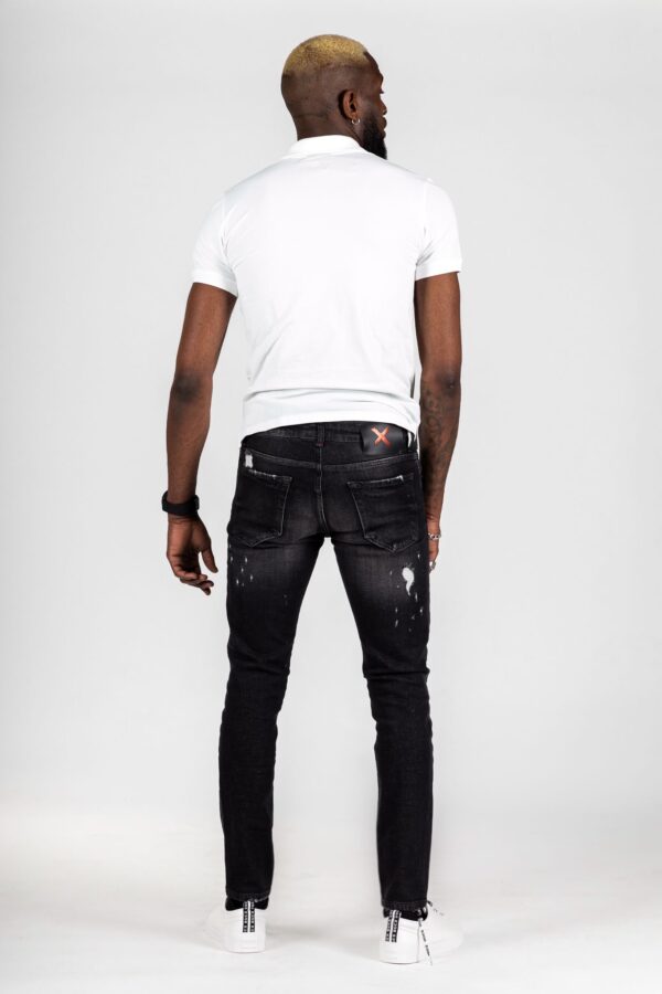 X15 - Black Ripped Slim Fit Jeans