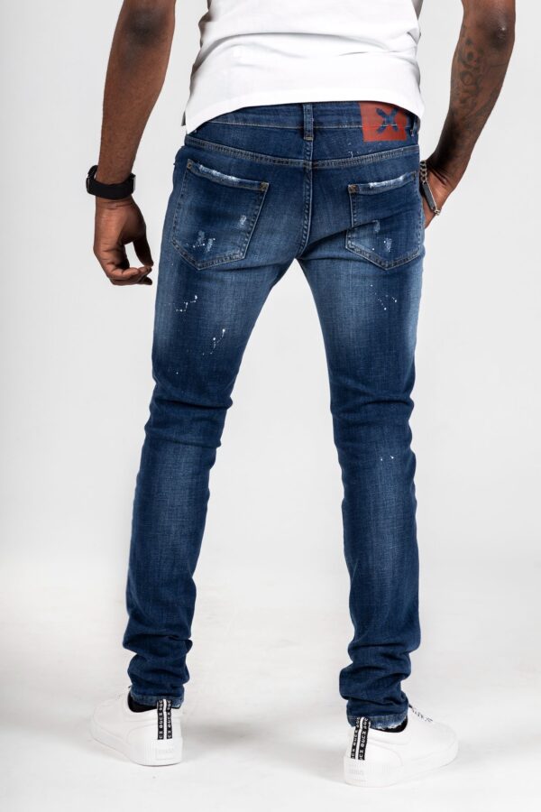X20 - Blue Distressed Slim Fit Jeans